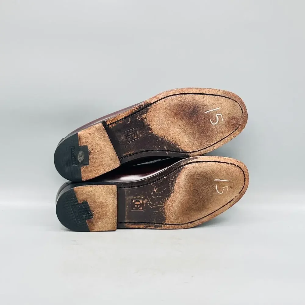 Cole Haan Shoes Mens 10 Brown Leather Tassel Loafers Slip On Dress Classic